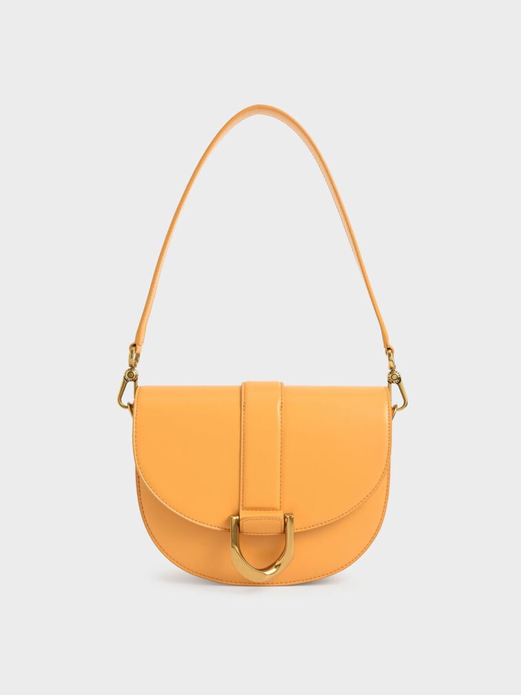 Gabine Saddle Bag, Mustard, hi-res