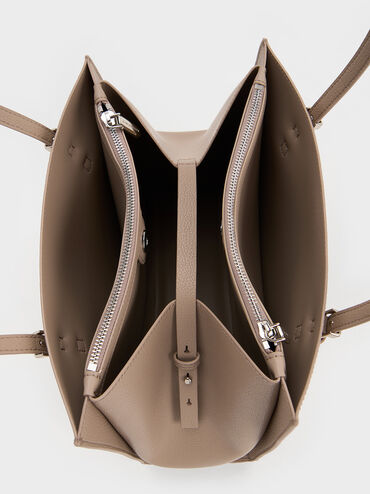 Sansa Tote Bag, Taupe, hi-res