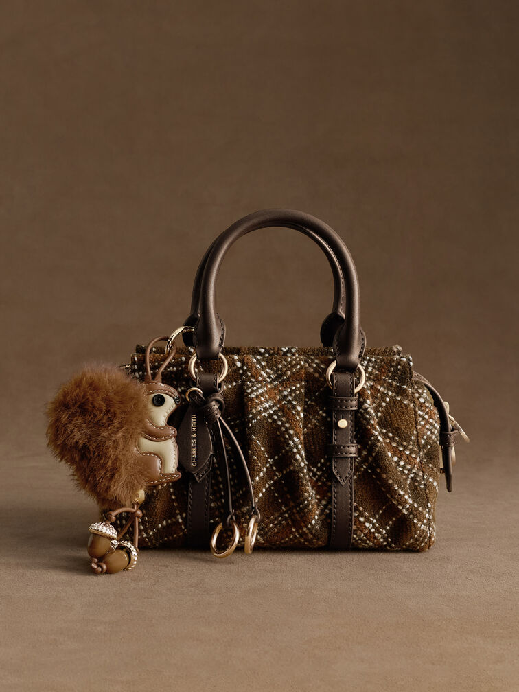 Britton Checkered Top Handle Tote Bag, Multi, hi-res