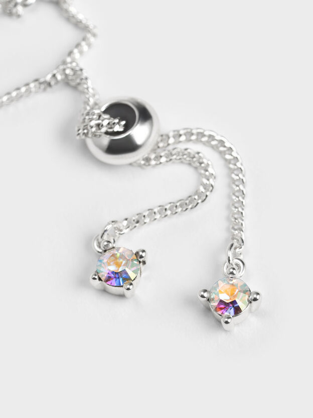 Crystal-Star Bracelet, Silver, hi-res