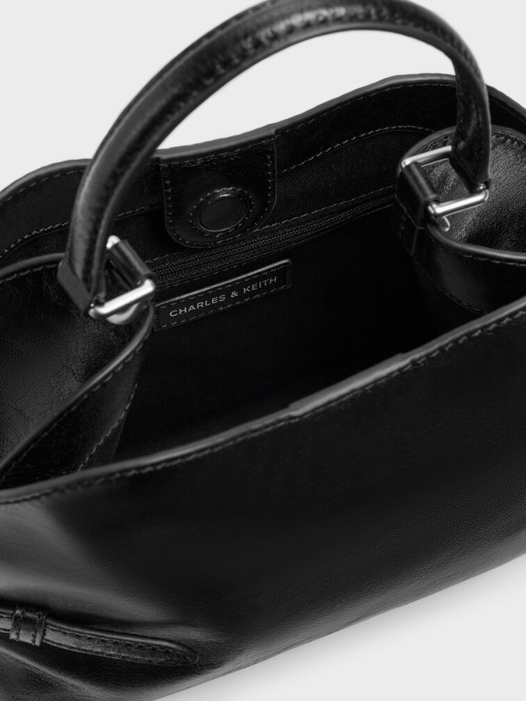 Delfina Chain Side-Belt Tote Bag, Noir, hi-res