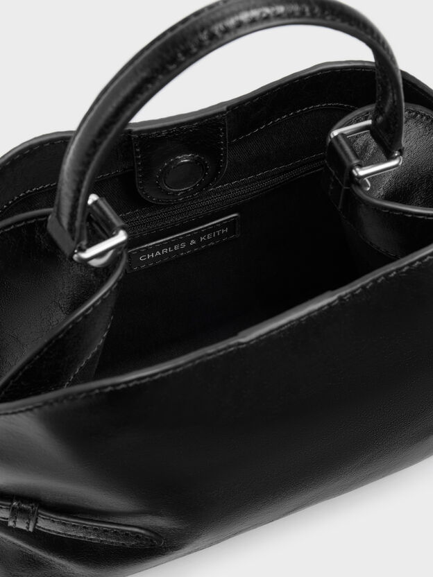 Delfina Chain Side-Belt Tote Bag, Noir, hi-res