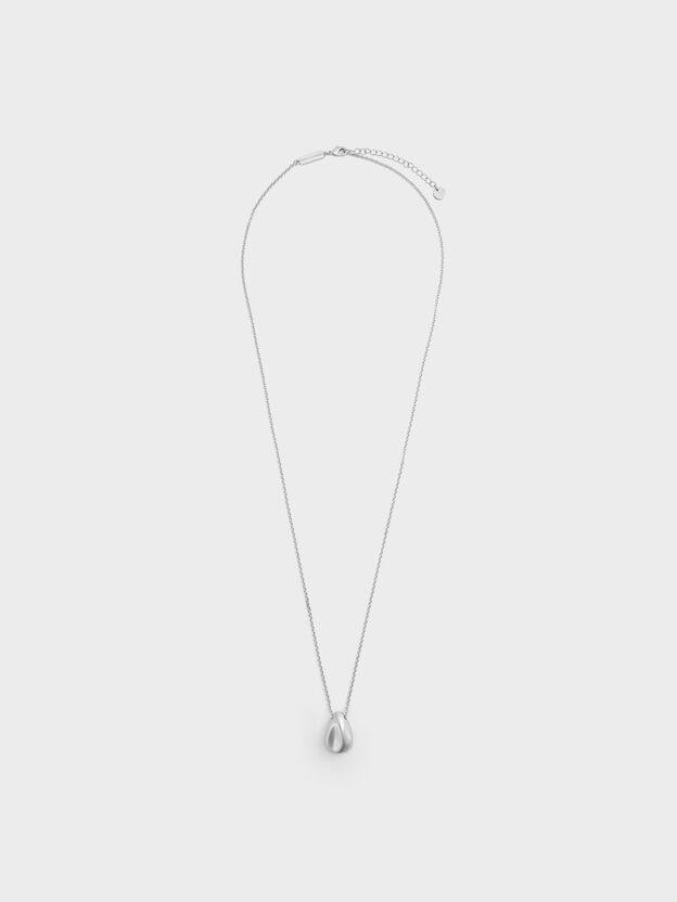 Donora Sculptural Pendant Necklace, Silver, hi-res