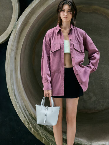 Beryl Belted Bucket Bag, Sea Salt Blue, hi-res