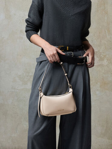 Mini Calla Shoulder Bag, Oat, hi-res