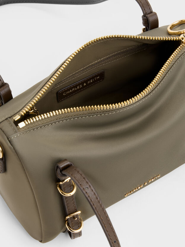 Mini Levy Nylon Shoulder Bag, Deep Olive, hi-res