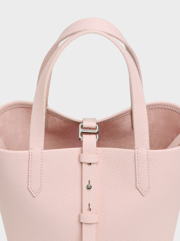 Beryl Belted Bucket Bag, Soft Pink, hi-res