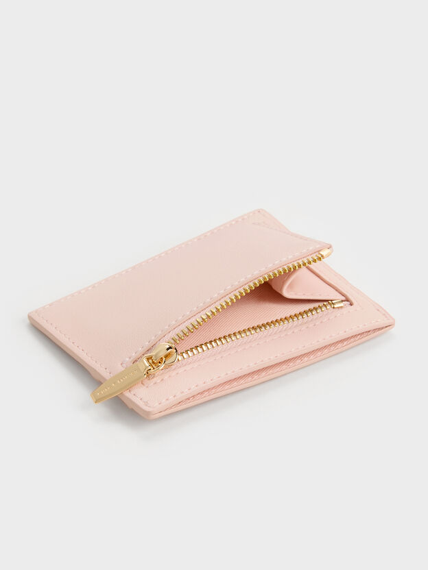 Carli Multi-Slot Card Holder, Soft Pink, hi-res