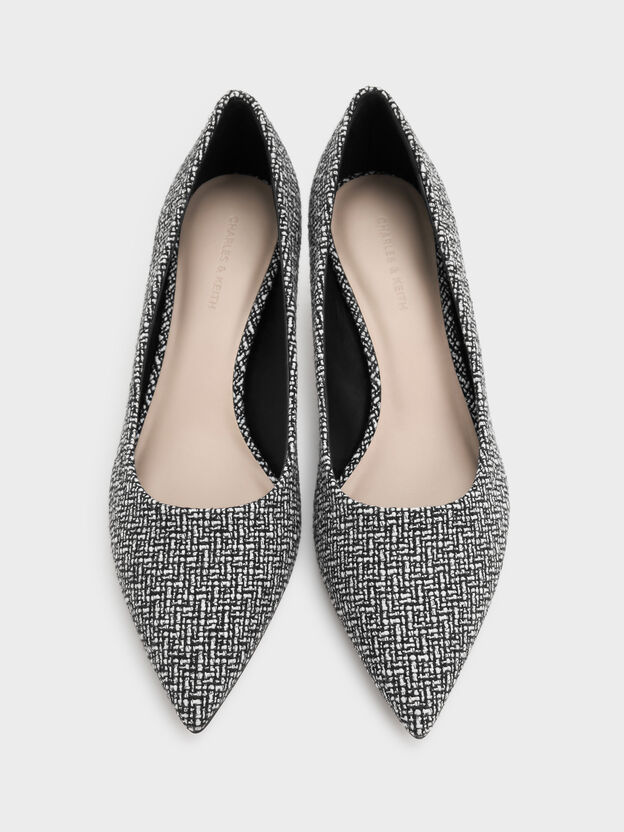 Cammie Tweed Metallic-Heel Pumps, Multi, hi-res