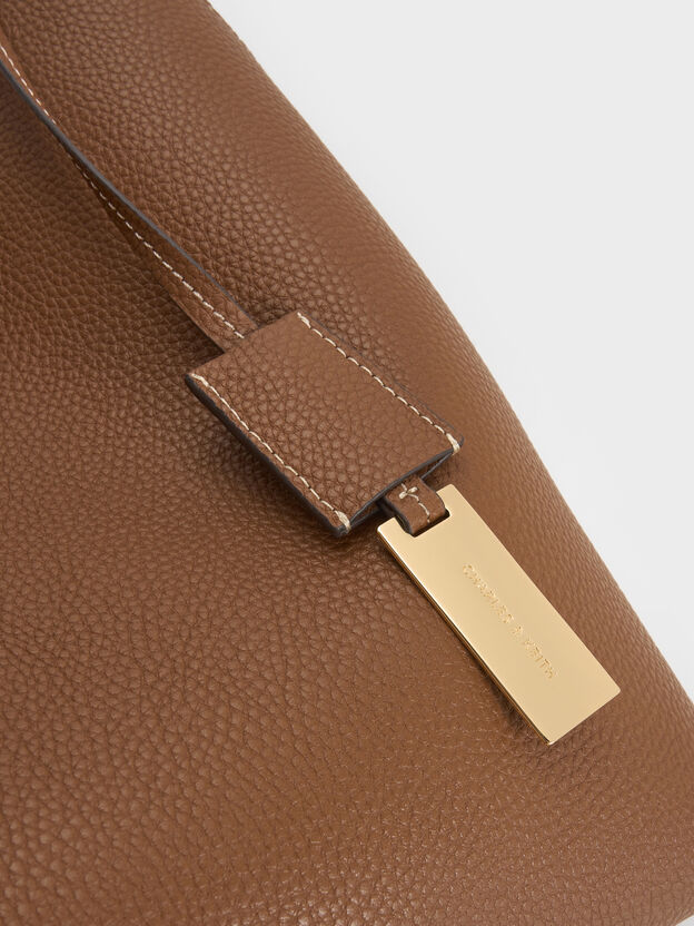 Chance Turn-Lock Hobo Bag, Chocolate, hi-res