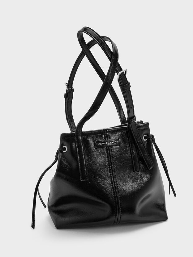Noane Elongated-Handle Tote Bag, Noir, hi-res