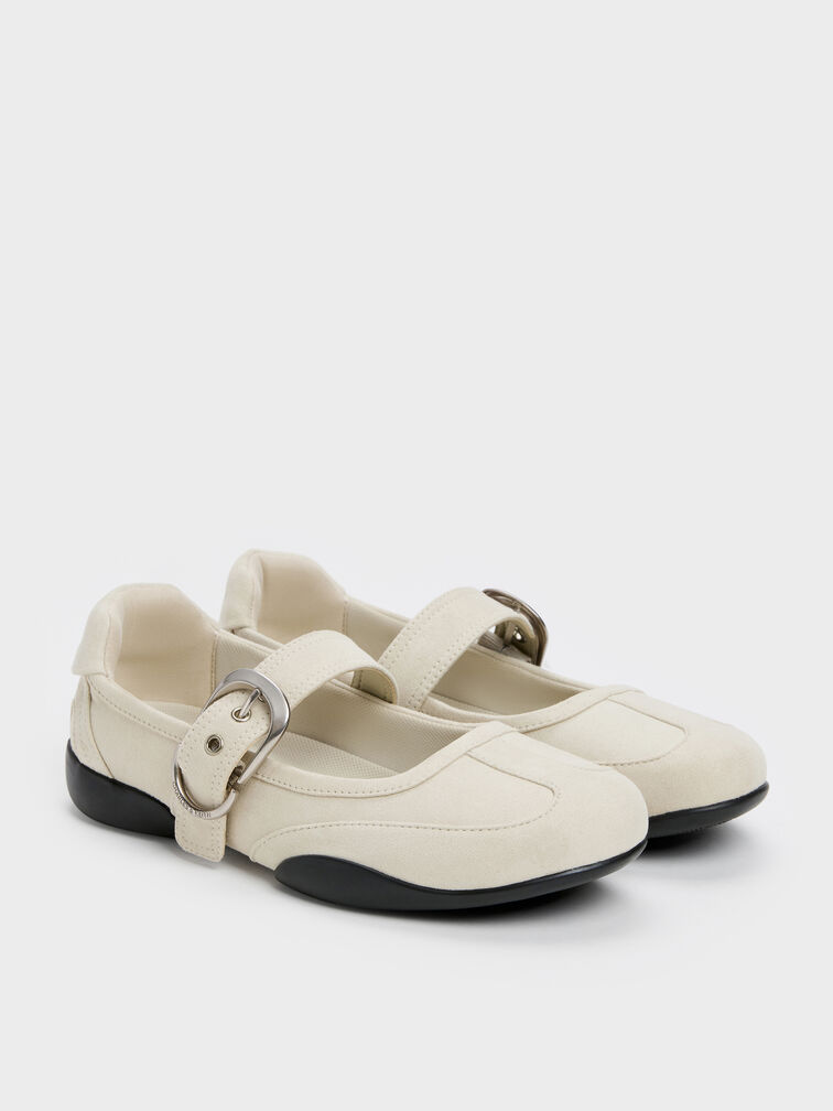 Louise Faux Suede Mary Jane Sneakers, Chalk, hi-res