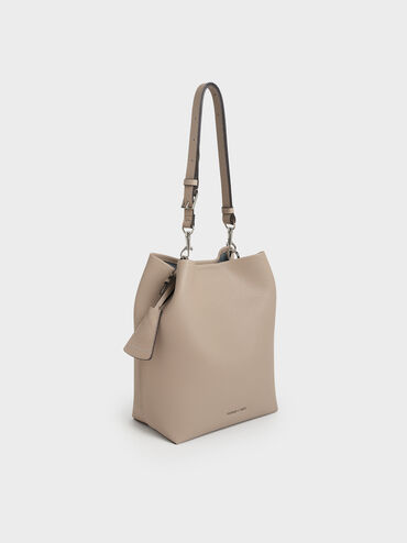 Beryl Bucket Bag, Taupe, hi-res