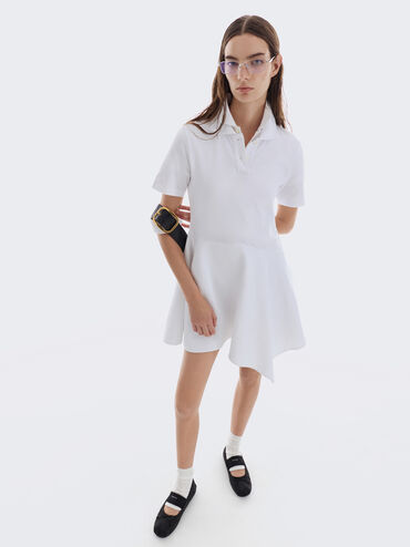 Winona Felt Bow Furry-Strap Mary Jane Flats, Black Textured, hi-res