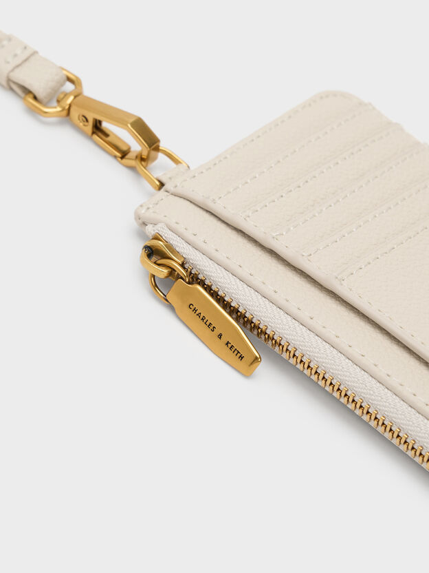 Dixie Wristlet Card Holder, Cream, hi-res