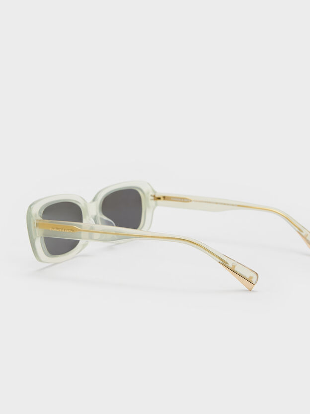 Aubrey Rectangular Sunglasses, Mint Green, hi-res