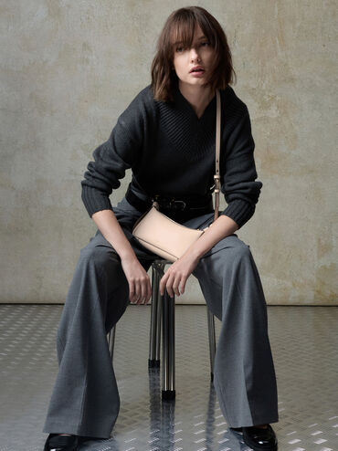 Mini Calla Shoulder Bag, Oat, hi-res