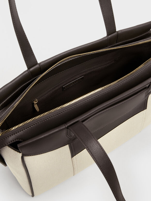 Roan Canvas Tote Bag, Espresso Brown, hi-res