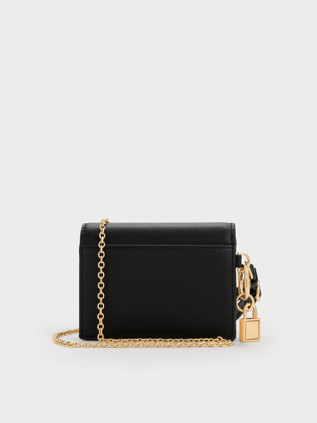 Scottie Small Wallet, Black, hi-res