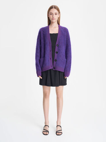 Arden Satin Wavy Strap Mules, Black, hi-res