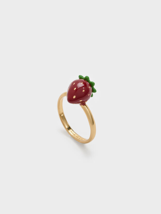 Francie Strawberry Ring, Gold, hi-res