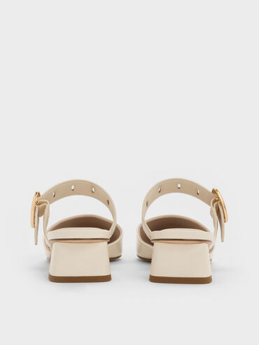 Sepphe Cut-Out Heeled Mules, Cream, hi-res