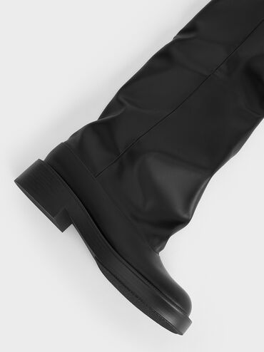 Jett Knee-High Boots, Black, hi-res