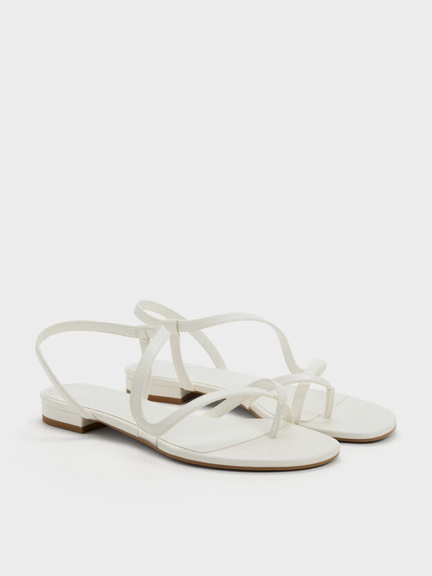 Arden Wavy Toe-Ring Sandals, Chalk, hi-res