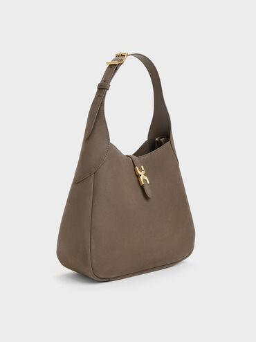 Adalyn Hobo Bag, Stone Grey, hi-res