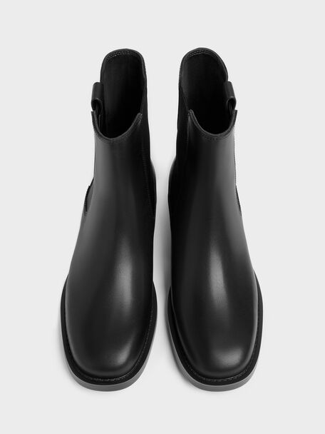 Kallie Leather Chelsea Boots, Black, hi-res
