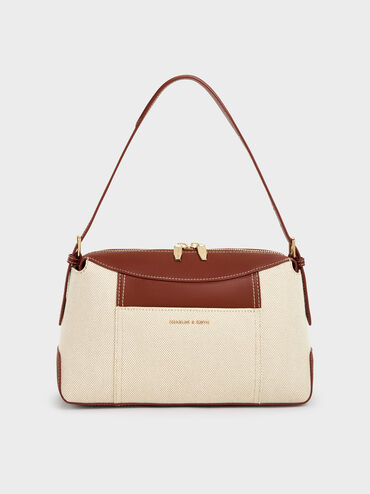 Roan Canvas Top Handle Bag, Brick, hi-res