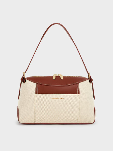 Roan Canvas Top Handle Bag, Brick, hi-res