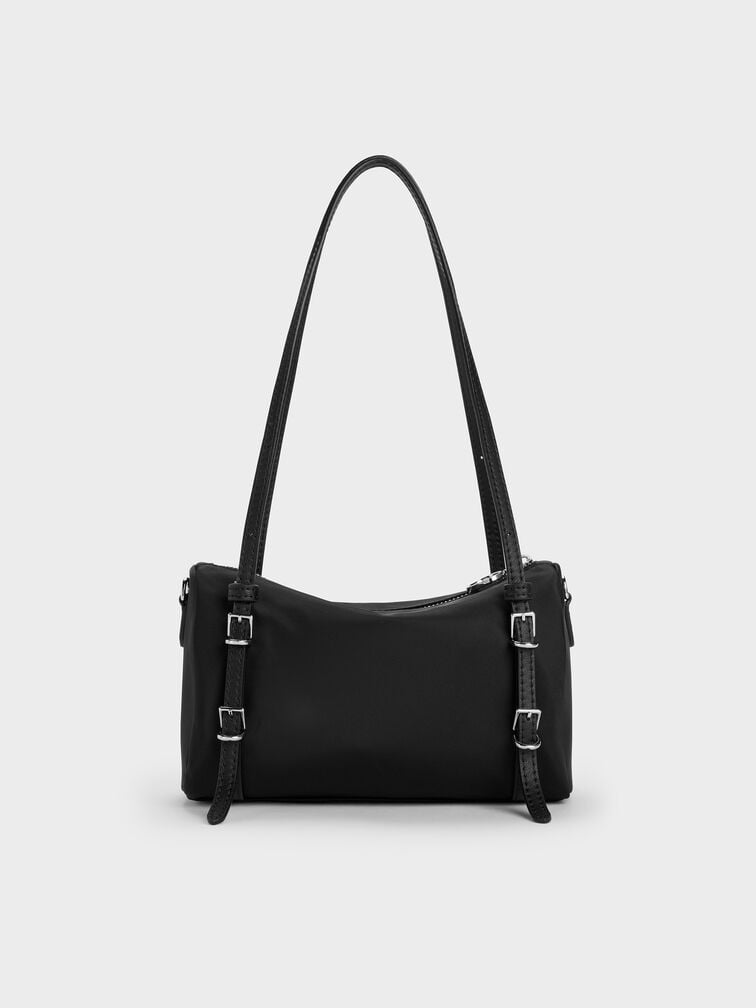 Mini Levy Nylon Shoulder Bag, Noir, hi-res