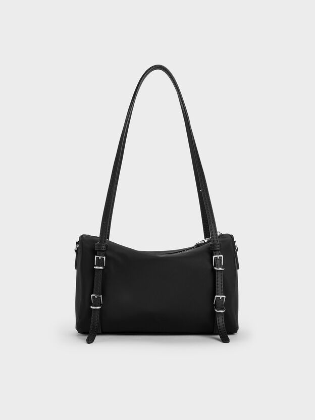 Mini Levy Nylon Shoulder Bag, Noir, hi-res