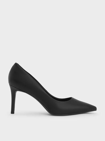 Emmy Pointed-Toe Stiletto Pumps, Black, hi-res