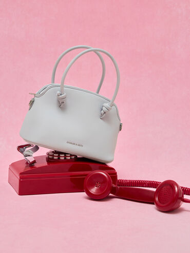 Sammie Knotted-Handle Bowling Bag, Sea Salt Blue, hi-res