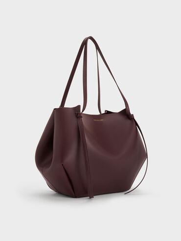 XL Calla Tote Bag, Wineberry Red, hi-res