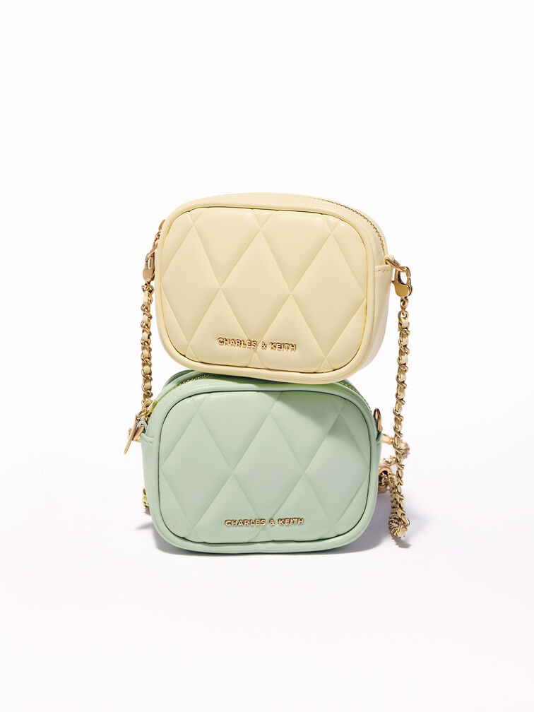 Arwen Quilted Mini Bag, Mint Green, hi-res