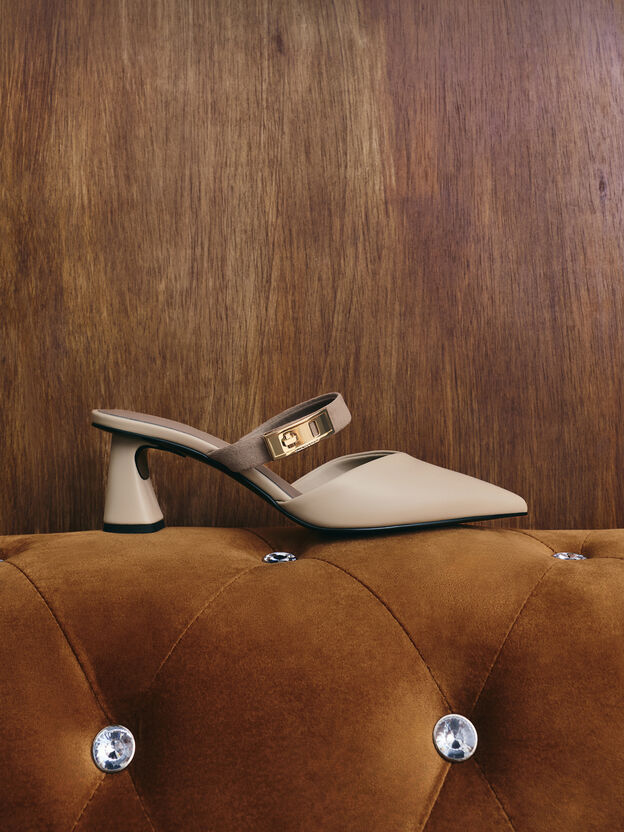 Lando Heeled Mules, Chalk, hi-res