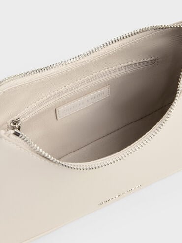 Lane Chain-Link Shoulder Bag, Shell Grey, hi-res