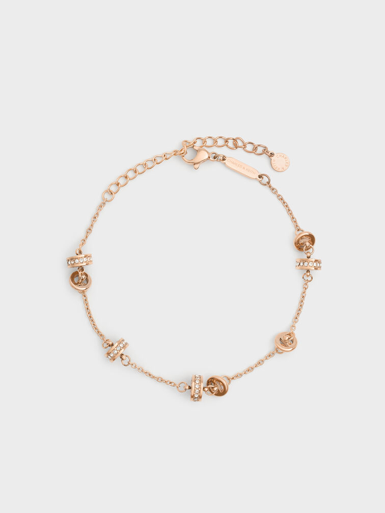 Hermione Crystal Bracelet, Rose Gold, hi-res