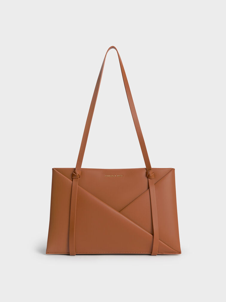Midori Geometric Tote Bag, Tan, hi-res