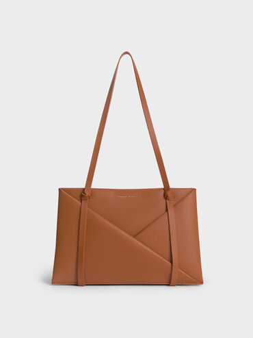 Midori Geometric Tote Bag, Tan, hi-res