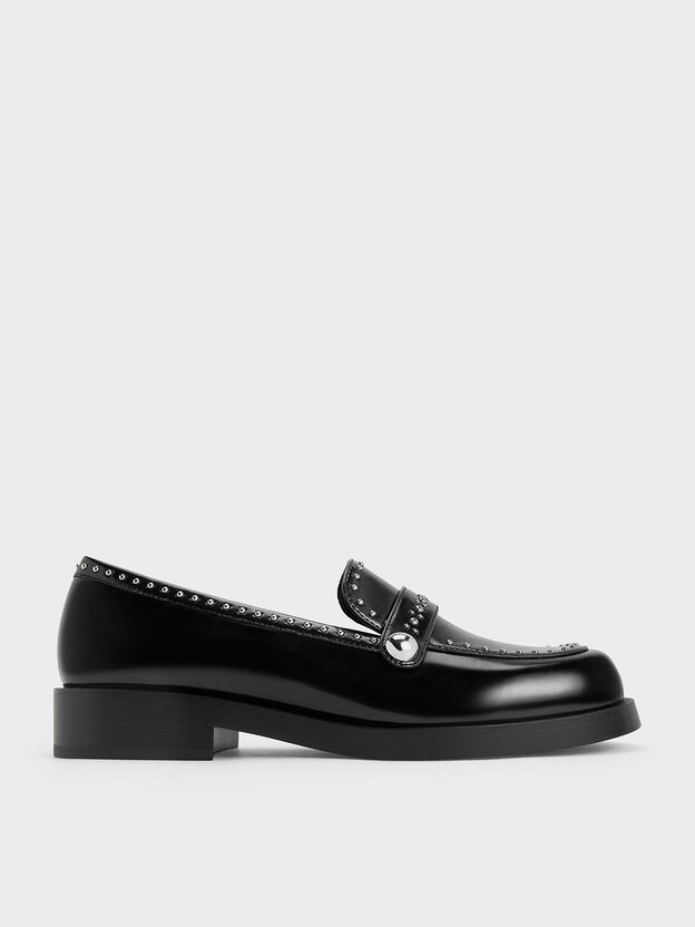 Studded Loafers, Black Box, hi-res