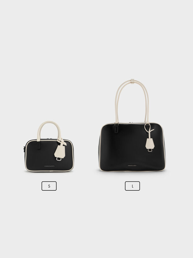 Mini Sianna Two-Tone Bowling Bag, Multi, hi-res