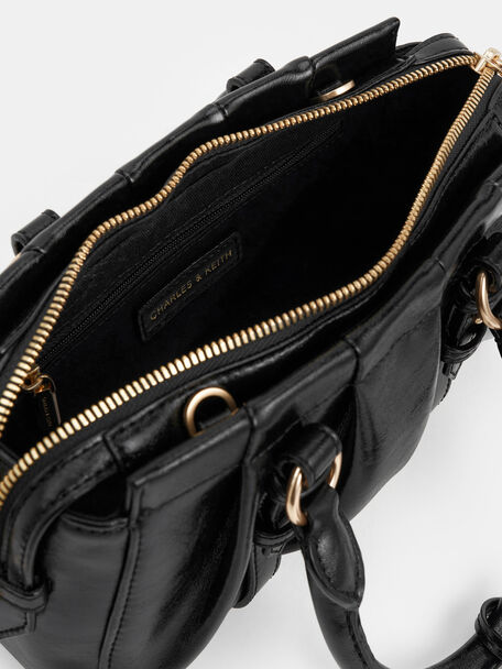 Britton Top Handle Tote Bag, Black, hi-res