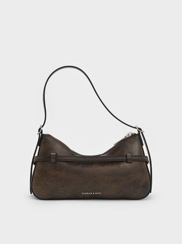 Sloane Shoulder Bag, Dark Brown, hi-res
