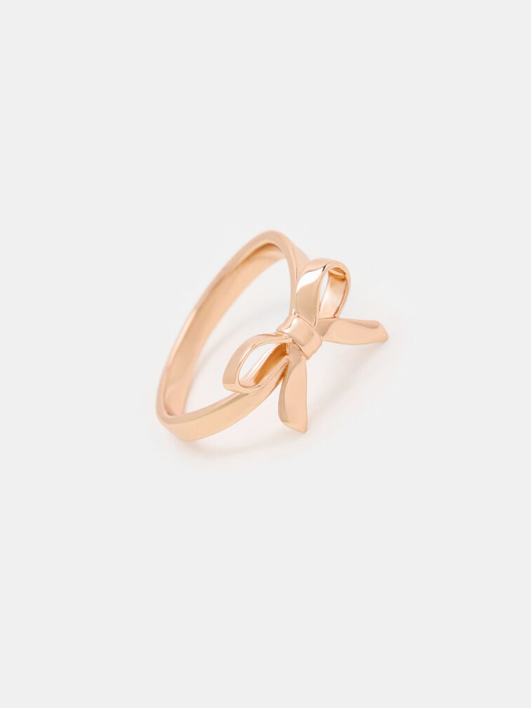 Athalia Bow Ring, Rose Gold, hi-res