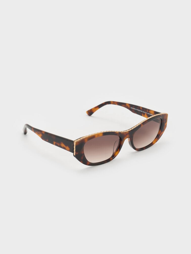 Daenerys Cat-Eye Sunglasses, T. Shell, hi-res