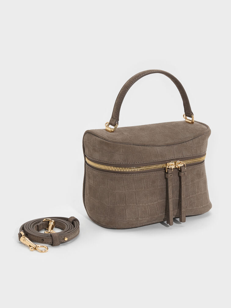 Pansy Vanity Bag, Stone Grey, hi-res